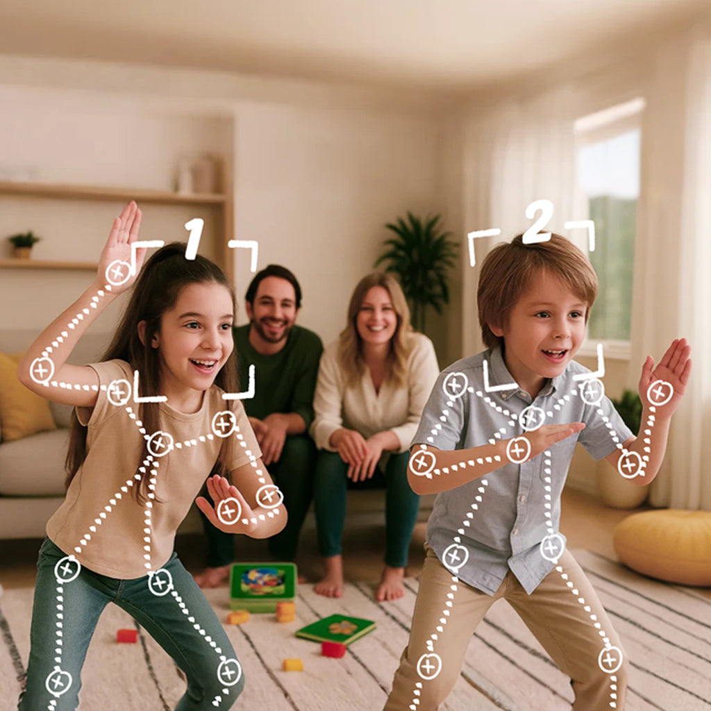 Wonder Trek-The Motion Gaming Box for Kids & Families Where Indoor Active Play Meets Interactive Family Fun and is Perfect for Game Nights, Parties and Playdates