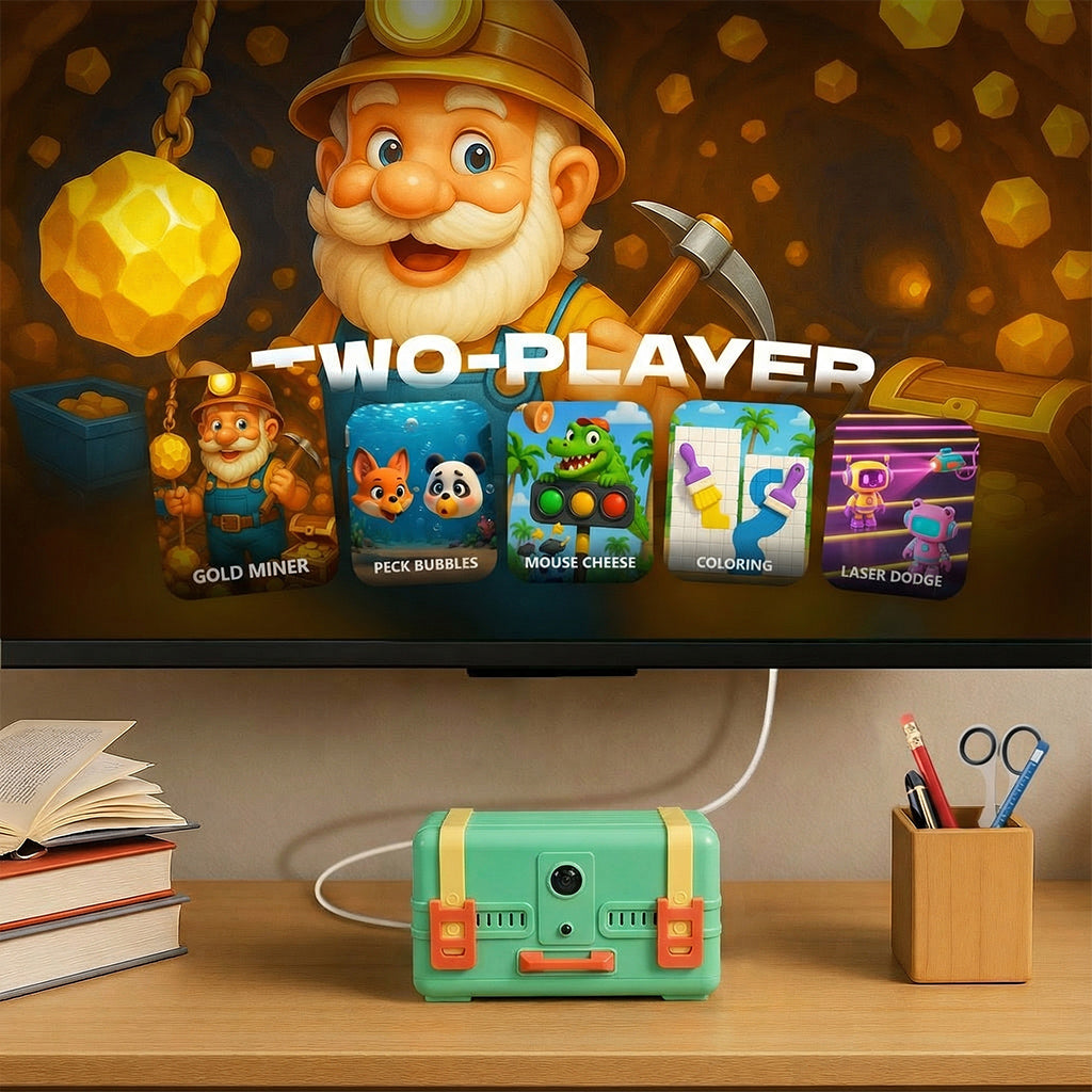 Wonder Trek-The Motion Gaming Box for Kids & Families Where Indoor Active Play Meets Interactive Family Fun and is Perfect for Game Nights, Parties and Playdates