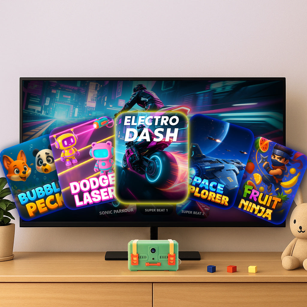 Wonder Trek-The Motion Gaming Box for Kids & Families Where Indoor Active Play Meets Interactive Family Fun and is Perfect for Game Nights, Parties and Playdates